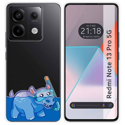 Funda Silicona Transparente Para Xiaomi Redmi Note 13 Pro 5g Diseño Hipo  Dibujos con Ofertas en Carrefour