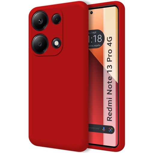 Funda Silicona Líquida Ultra Suave Para Xiaomi Redmi Note 13 Pro 4g Color  Roja con Ofertas en Carrefour