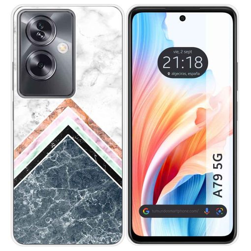 Funda Silicona Para Oppo A79 5g Diseño Mármol 05 Dibujos con Ofertas en  Carrefour