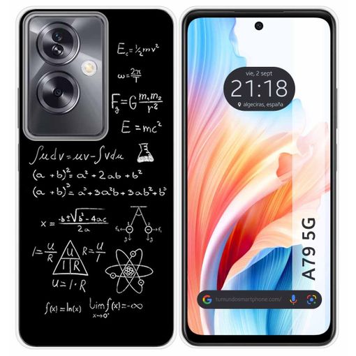 Funda Silicona Para Oppo A79 5g Diseño Formulas Dibujos con