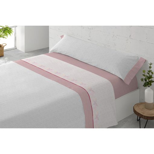 Juego De Sábanas Térmicas De Invierno, Ropa De Cama 3 Piezas (cama 135,  Curvas Rosa)- Home Mercury con Ofertas en Carrefour