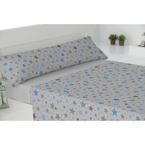 Juego de sábanas infantil estrellitas Gamberritos (Cama de 90cm).