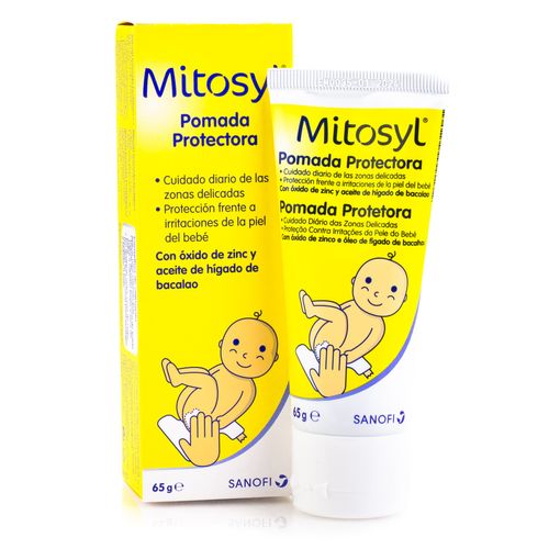 Pomada para proteger la zona del pañal Mitosyl 145 g.