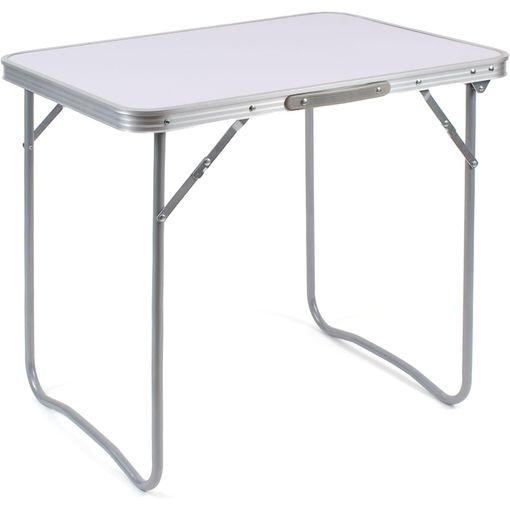 Mesa Plegable Camping (70x50 Cm) Acero - Blanco con Ofertas en Carrefour |  Ofertas Carrefour Online