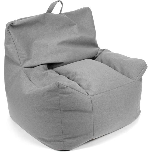 Puff Sillón Con Relleno - Gris con Ofertas en Carrefour