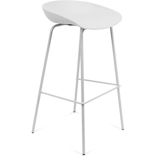 Taburete Alto De Bar Plegable De Metal Y Mdf Five Louna 51x52x97cm