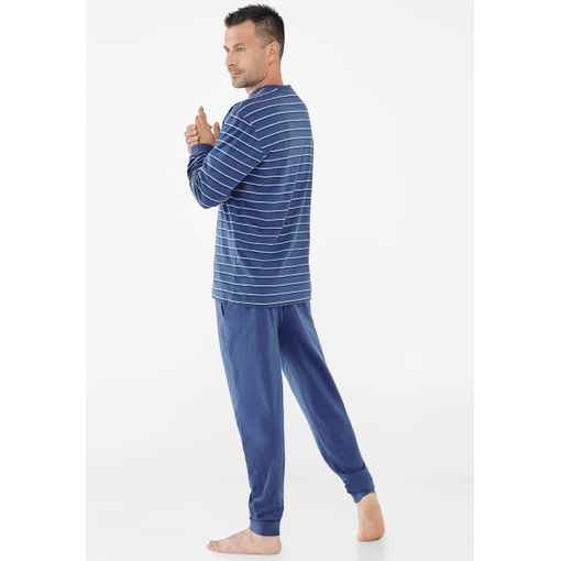 Pijama Hombre Largo Punto Algodón El Búho Nocturno