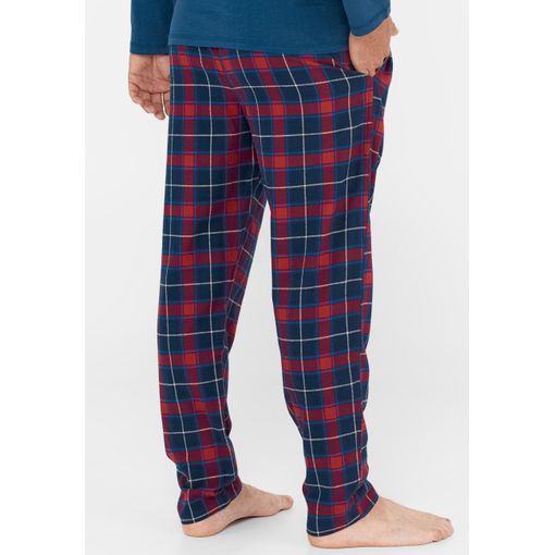 Pantalón Pijama Hombre Largo Franela Algodón El Búho Nocturno