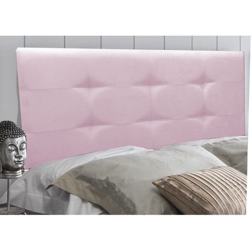 Funda cabecero Dyla rosa para cama de 90 cm