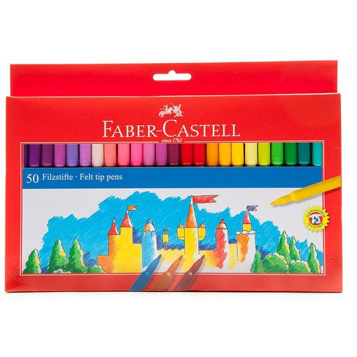 Estuche 50 Rotuladores Faber Colores con Ofertas en Carrefour