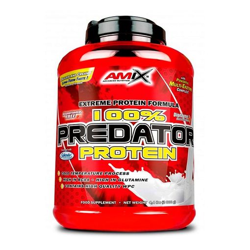Predator Protein Proteina Concentrada 2kg Chocolate Alto Contenido En Aminoacidos, Aumento Masa Muscular Optima Recuperación Muscular.