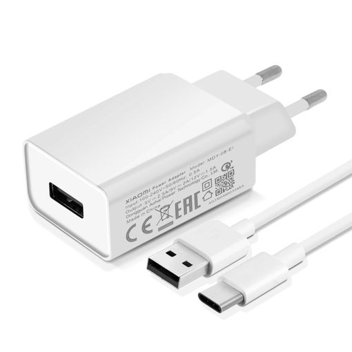 Cargador Xiaomi Carga Rapida 33w Usb A + Cable Tipo C