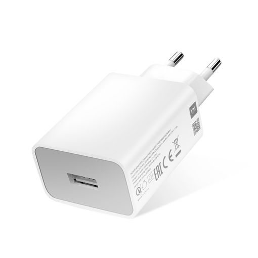 Xiaomi MDY-08-EI Cargador Rápido USB 3.0 18W + Cable de datos USB-C Blanco  (White