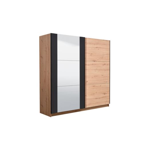 Armario Abierto, Vestidor Gontran 3 Cajones 214x141x205 Cm Color Color  Natural Claro Venta-unica con Ofertas en Carrefour