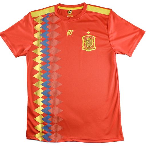 Camiseta Fútbol Lisa Sin Dorsal. Réplica Oficial Selección Española Mundial 2018. con Ofertas en | Online