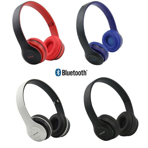 Auriculares inalámbricos  Vieta Pro Way 2, De diadema, Bluetooth 5.0,  Micrófono, Hasta 40 horas, Radio FM, Azul
