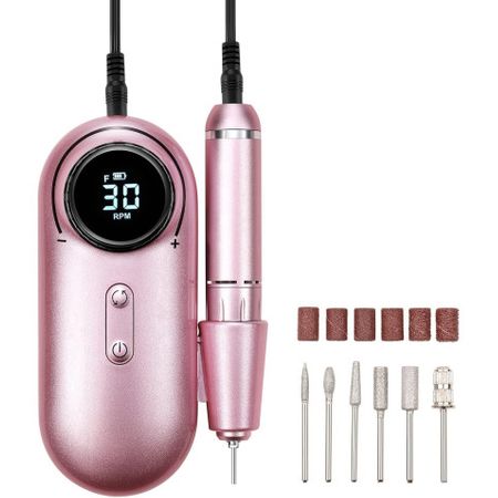 Pulidora Torno De Uñas Inalámbrico Kit De Taladro De Manicura Y Pedicura  30000rpm Fresadora Recargable De Pluma De 6 Brocas con Ofertas en Carrefour