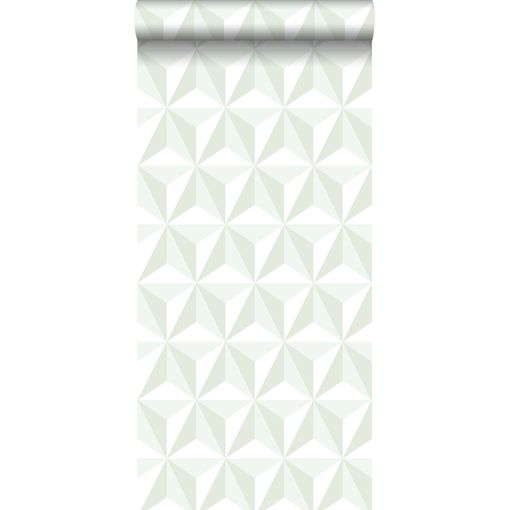 Papel Pintado Estahome 3d Gráfico Menta Verde - 138913 - 53 Cm X 10,05 M