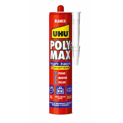 Adhesivo montaje sellador poly max express 425 gr blanco