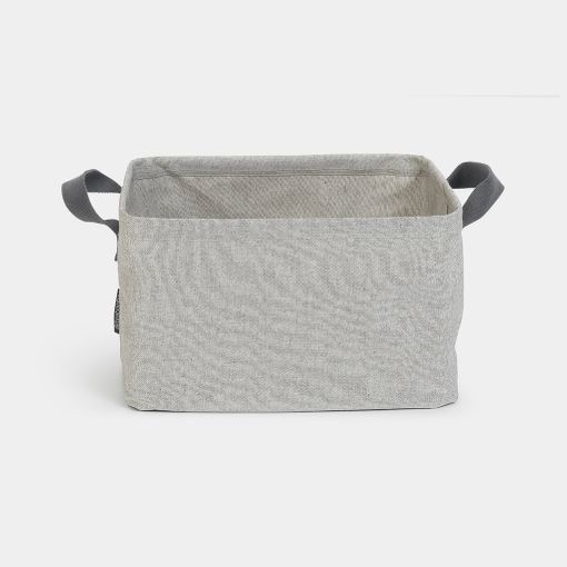 vidaXL Cesto ropa sucia plegable lino sintético gris 51x34,5x59,5 cm