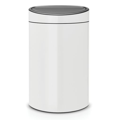 Brabantia NewIcon - Cubo de basura de pedal de 30 litros, color blanco :  : Hogar y cocina