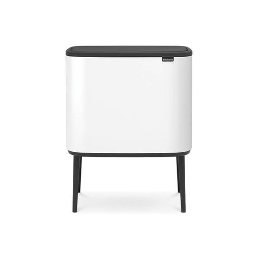 Brabantia Cubo de basura, Blanco, 2 x 30 l : : Hogar y cocina