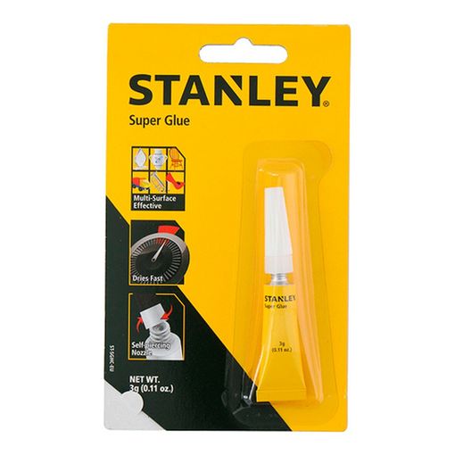 Adhesivo Instantáneo Stanley Secado Rápido 3 Gr
