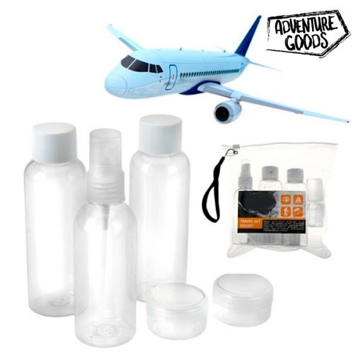 Estuches de plástico para viajar en avión 
