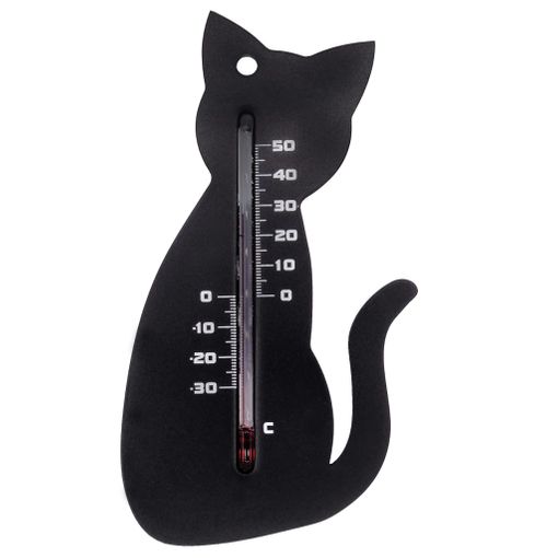 Termómetro De Pared De Exterior Gato Negro Nature con Ofertas en Carrefour