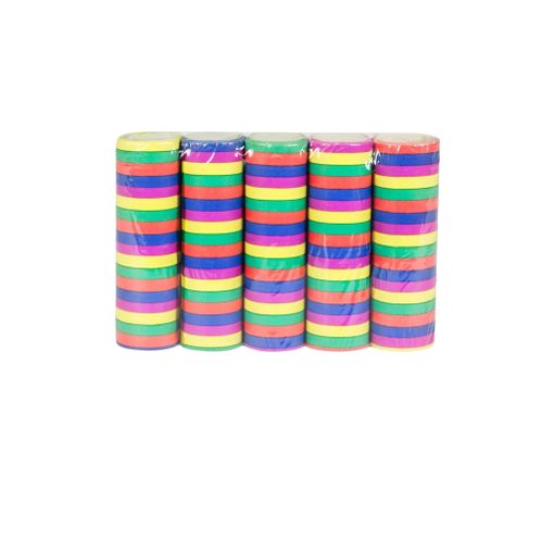 Pack de 20 Rouleaux Serpentin Multicolores