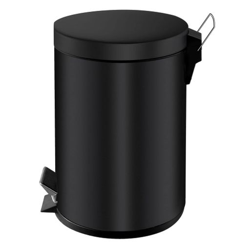 CUBO BASURA 50L NEGRO C/TAPA