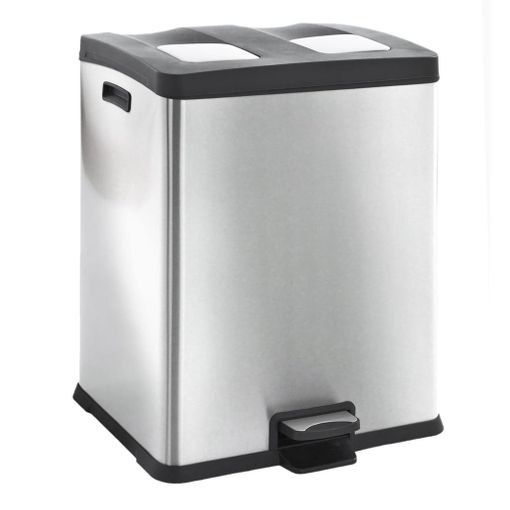 Cubo Basura Pedal 40 L Essentials Gris con Ofertas en Carrefour