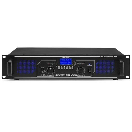 Fenton Fpl1000 Amplificador Digital Led Azules + Eq