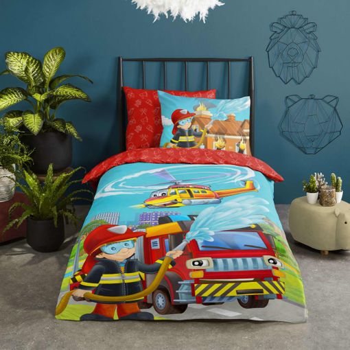 Funda De Edredón Para Niños Fire 140x200/220 Cm Morning con Ofertas en Carrefour | Ofertas Carrefour Online