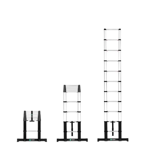 Vonroc Escalera Telescópica De Primera Calidad De 3,2 M, Con Cierre Suave Y  Barra Transversal