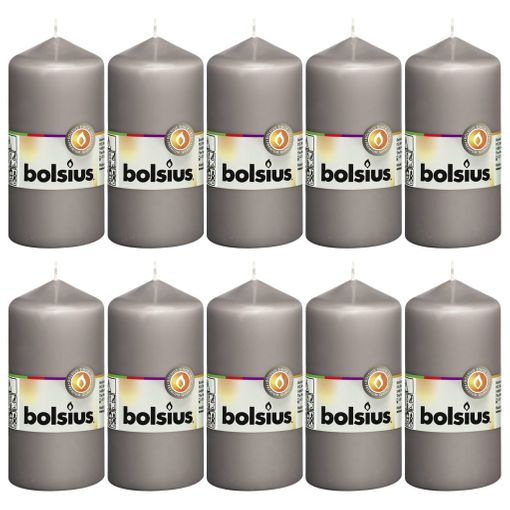 Bolsius Velas 10 unidades marfil 120x58 mm