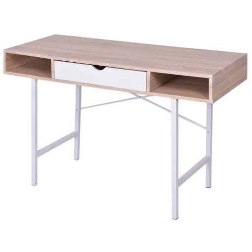 Mesa Escritorio Madera Maciza De Mango 110x50x76 Cm Vidaxl con Ofertas en  Carrefour