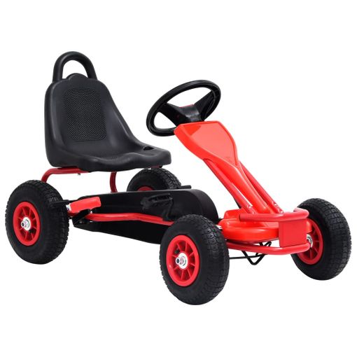 Go Kart Coche De Pedales Con Asiento Ajustable Negro Y Verde Homcom con  Ofertas en Carrefour