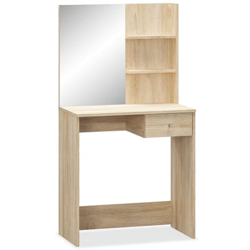 Mesa Tocador De Madera Maciza De Pino Blanca 95x50x134 Cm Vidaxl con  Ofertas en Carrefour