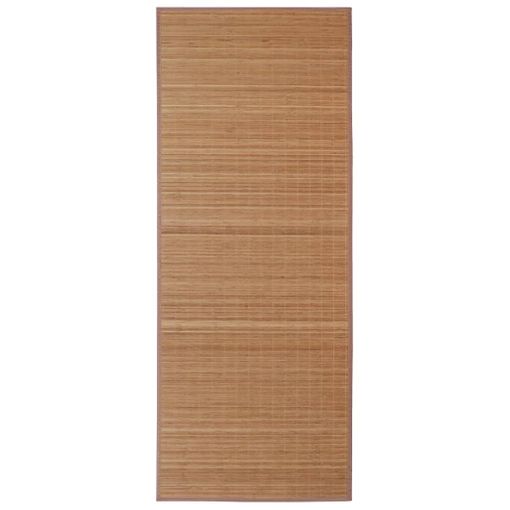 Alfombra de bambú (170x115 cm) - Marrón