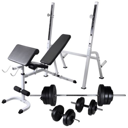 Barra Pesas Cromada Acolchada 140 Cm Para Discos Fitness Gym