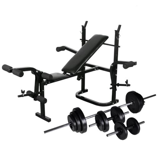 Banco De Musculación Keboo Fitness Serie 500 Ajustable Con 7 Posiciones  Multiejercicio 129,5x45x118 Cm con Ofertas en Carrefour