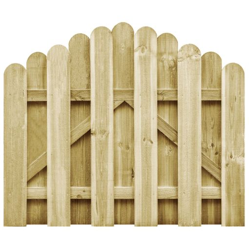 Valla De Jardín Exterior De 2 Piezas Bindow Madera De Pino 100 X 75 Cm -  Natural [en.casa] con Ofertas en Carrefour