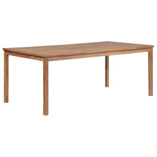Mesa De Jardín De Madera Maciza De Teca 200x100x77 Cm Vidaxl