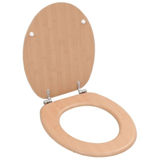 Asiento Inodoro Wc Tapa De Cierre Suave Mdf Marrón Vidaxl con Ofertas en  Carrefour