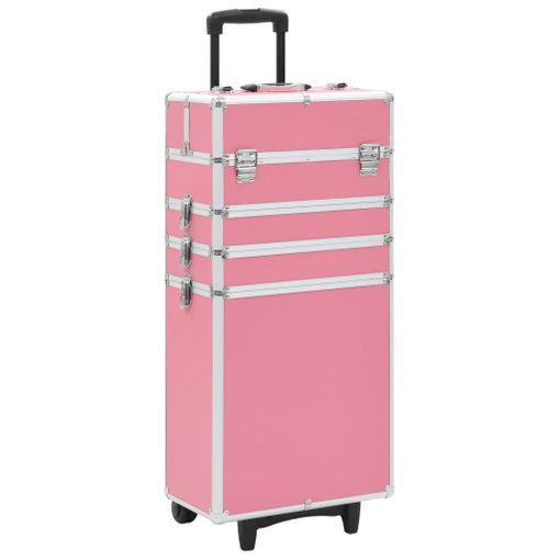 Maletín Trolley De Maquillaje De Aluminio Rosa Vidaxl con Ofertas en  Carrefour | Ofertas Carrefour Online