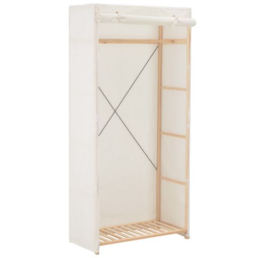 Armario De Tela Blanco 200x40x170 Cm Vidaxl con Ofertas en Carrefour