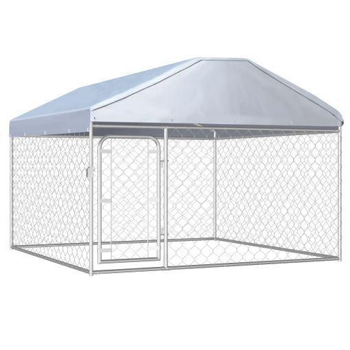 Perrera De Exterior Con Tejado 400x200x150 Cm Vidaxl con Ofertas en  Carrefour