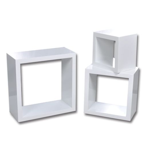 Estantes Cubo De Pared 6 Unidades Gris Brillo 30x15x30 Cm Vidaxl con  Ofertas en Carrefour