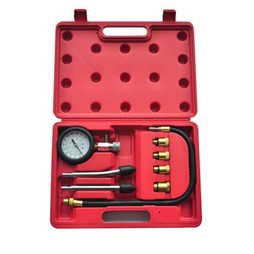 Kit De Comprobación De Compresión De Motor Gasolina 9 Piezas Vidaxl